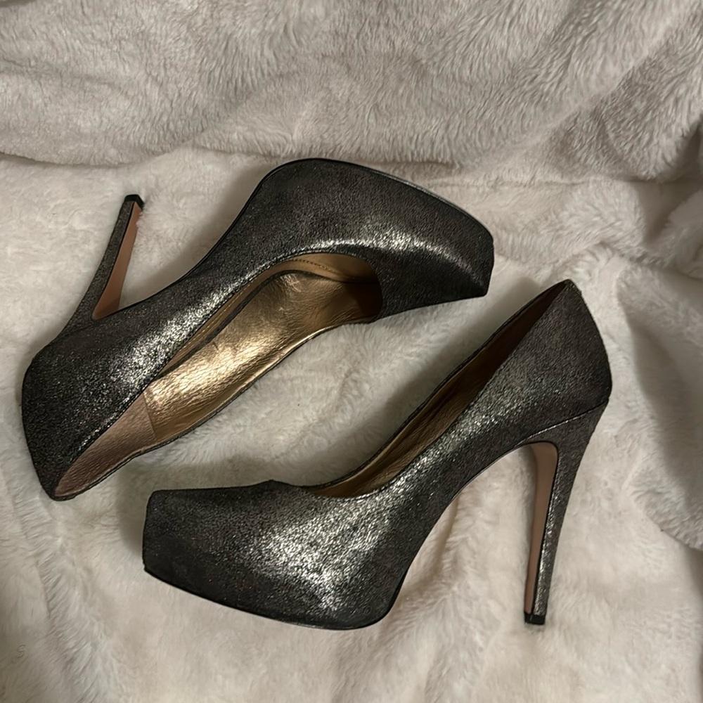 BCBG Parade Metallic Platform Pumps